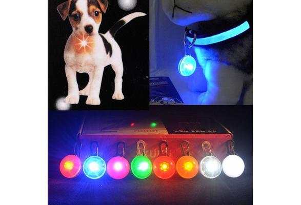 Flashing LED Dog Collar Pendant Clip Light
