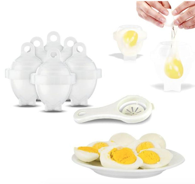 6 Pack: Egg Cookers With Bonus Egg White Separator